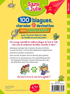 Sami et Julie - 100 blagues, charades et devinettes Spécial Animaux CP-CE1