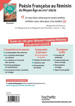 BiblioLycée - Poésie française au féminin du Moyen Âge au XVIIIe siècle