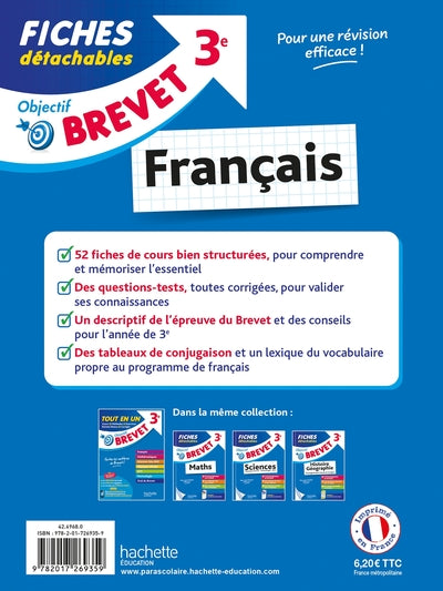 Objectif Brevet - Fiches Français 3e