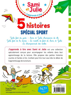 Sami et Julie Fin CP-CE1 - 5 histoires Spécial sport