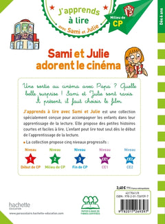 Sami et Julie CP niveau 2 Sami et Julie adorent le cinéma