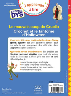 Disney Vilains - Cruella / Crochet et le fantôme d'Halloween - Spécial DYS  (dyslexie)