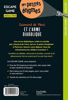 Escape game adultes Léonard de Vinci et l'arme diabolique