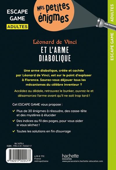 Escape game adultes Léonard de Vinci et l'arme diabolique