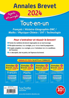Annales Brevet 2024 Tout-en-un
