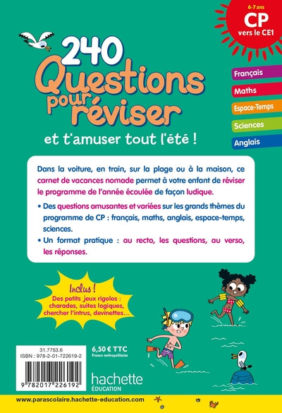 Questions pour réviser - Du CP au CE1 - Cahier de vacances 2024
