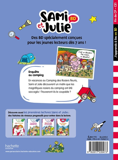 Sami et Julie BD Fin de CP-CE1 - Enquête au camping