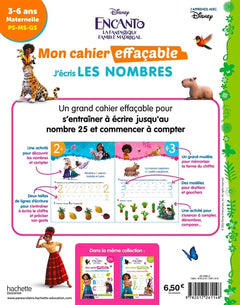 Disney - Encanto - Mon cahier effaçable - J'écris les nombres et je compte