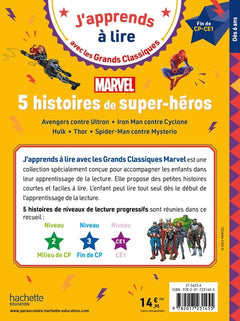 Disney - 5 histoires de super-héros Marvel - Fin de CP Début de CE1