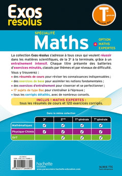 Exos résolus spécialité Maths + Option Maths expertes Tle