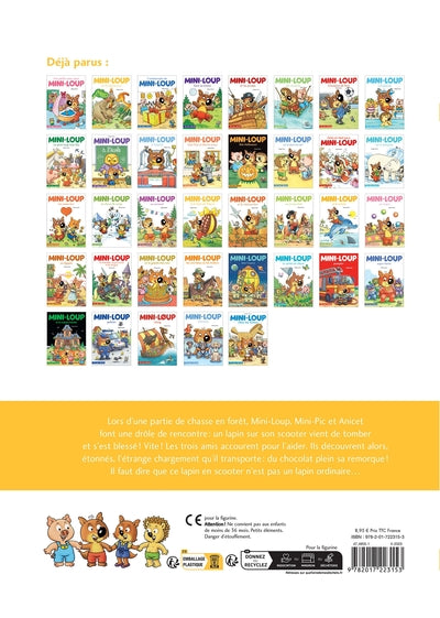 Mini-Loup et le lapin de pâques avec figurine