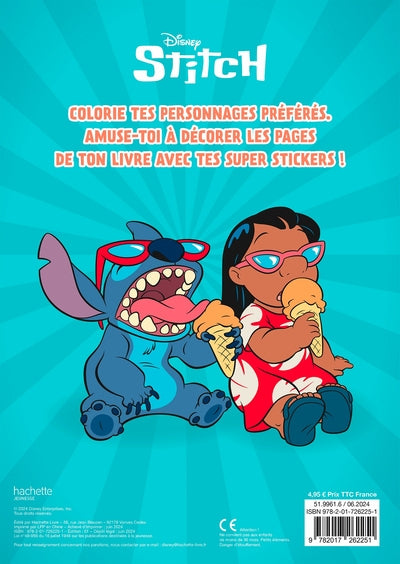 Stitch - Mes coloriages avec stickers