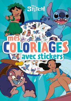 Stitch - Mes coloriages avec stickers