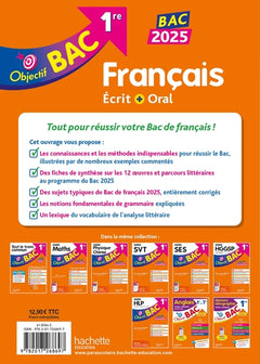 Objectif BAC 2025 1re Français écrit et oral