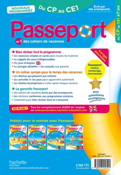 Passeport - Du CP au CE1 6/7 ans - Cahier de vacances 2025