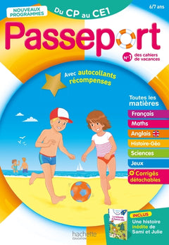 Passeport - Du CP au CE1 6/7 ans - Cahier de vacances 2025