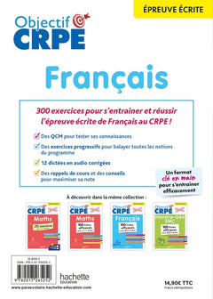 Objectif CRPE 2026 - Français - 300 exercices pour s'entraîner - ép. écrite d'admissibilité M2/L3