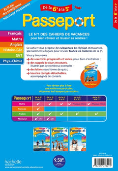 Passeport - Toutes les matières - De la 6e à la 5e - Cahier de vacances 2024