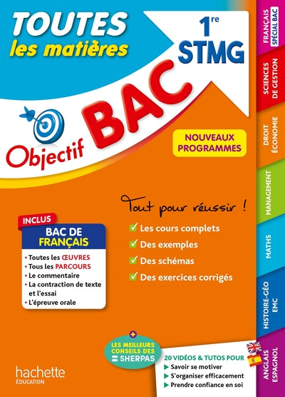 Objectif BAC 2024 - 1re STMG Toutes les matières