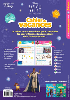 Disney - Wish - De la Grande Section au CP - Cahier de vacances 2025