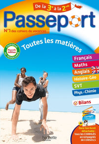 Passeport - Toutes les matières - De la 3e à la 2de - Cahier de vacances 2026