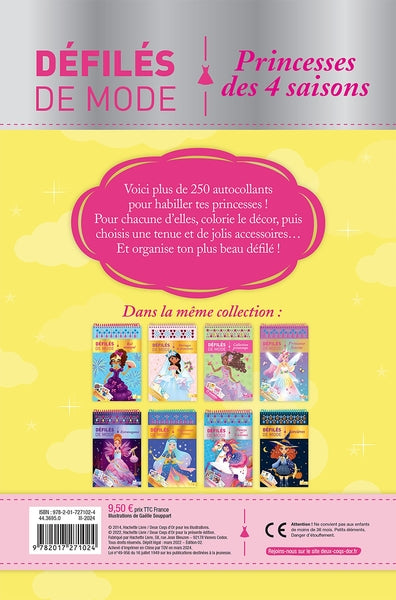 Princesses des 4 saisons - bloc à spirale