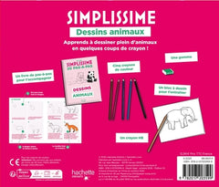 Simplissime coffret - 20 pas-à-pas - Dessins  animaux