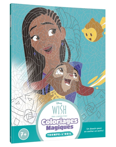 Wish, Asha et la bonne étoile - Coloriages Magiques - Trompe l'oeil