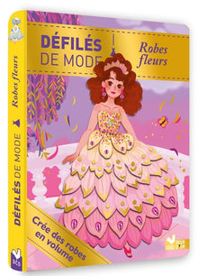 Robes fleurs - pochette avec accessoires