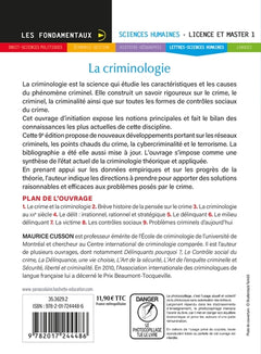 Les fondamentaux - La criminologie 9e édition