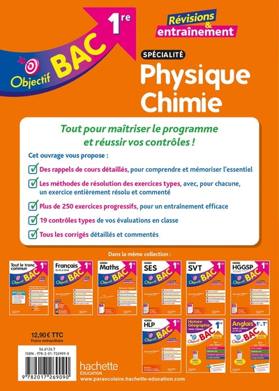 Objectif BAC 1re spécialité Physique Chimie BAC 2026