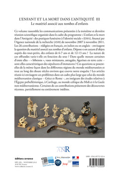 L'enfant et la mort dans l'antiquité III