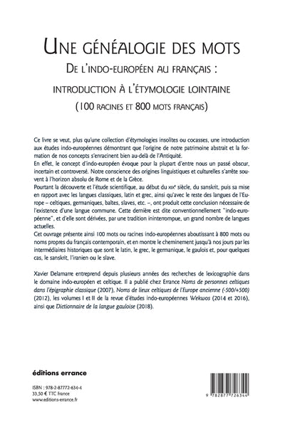 Une généalogie des mots