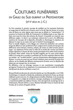 Coutumes funéraires en Gaule du Sud durant la Protohistoire