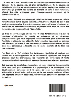 Le Sens de la Vie, étude de psychologie individuelle