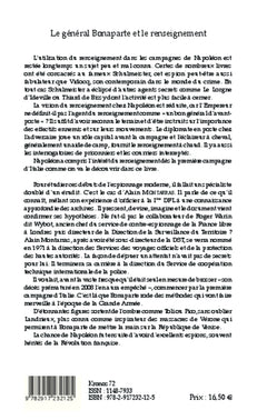 Le général Bonaparte et le renseignement
