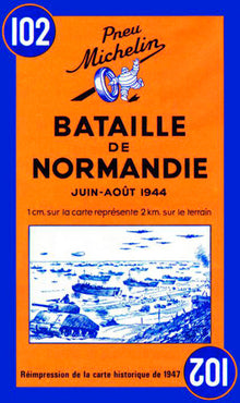 Carte Bataille de Normandie juin-aot 1944