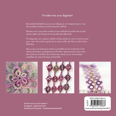 Frivolité avec des perles