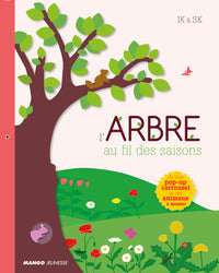 L'arbre au fil des saisons: Un livre pop-up carrousel et des animaux en papier à monter