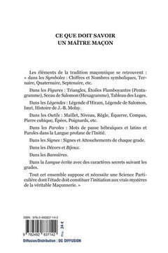 Ce que doit savoir un Maître Maçon