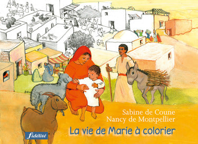 La vie de Marie à colorier
