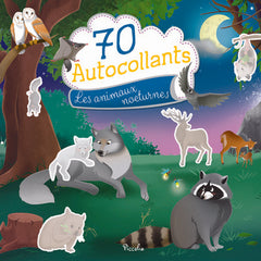 70 autocollants - Les animaux nocturnes