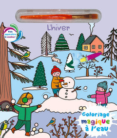 Coloriages magiques à l'eau - L'hiver
