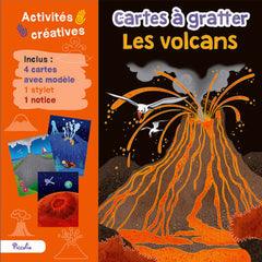 Les volcans - Cartes à gratter