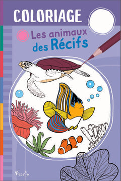 Les animaux des récifs - Coloriage