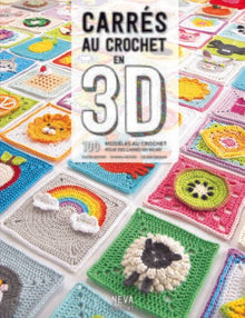 Carrés au crochet en 3D