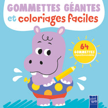 L'hippopotame - Gommettes géantes