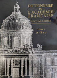 Dictionnaire de l'Académie française Tome 1
