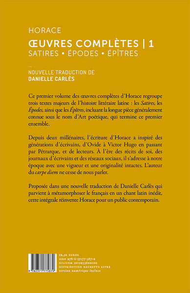 OEuvres complètes, volume I