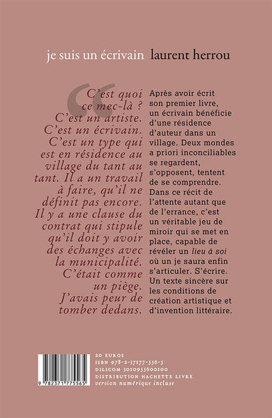 Je suis un écrivain